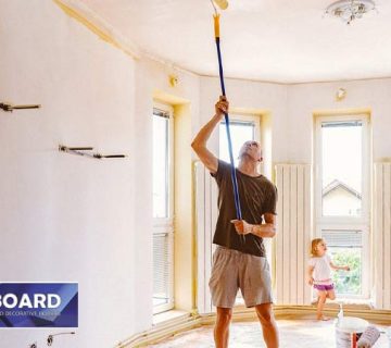 تمیز کردن تایل گچی