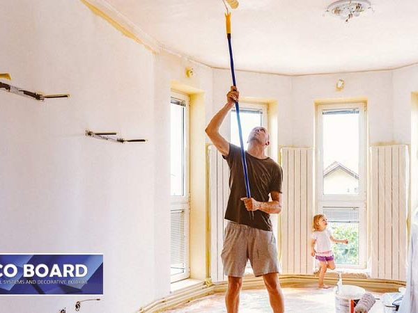 تمیز کردن تایل گچی